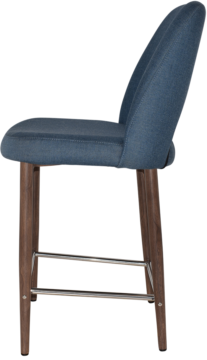 EZ STOOL ALBURY SIDE 650 METAL LIGHT WALNUT