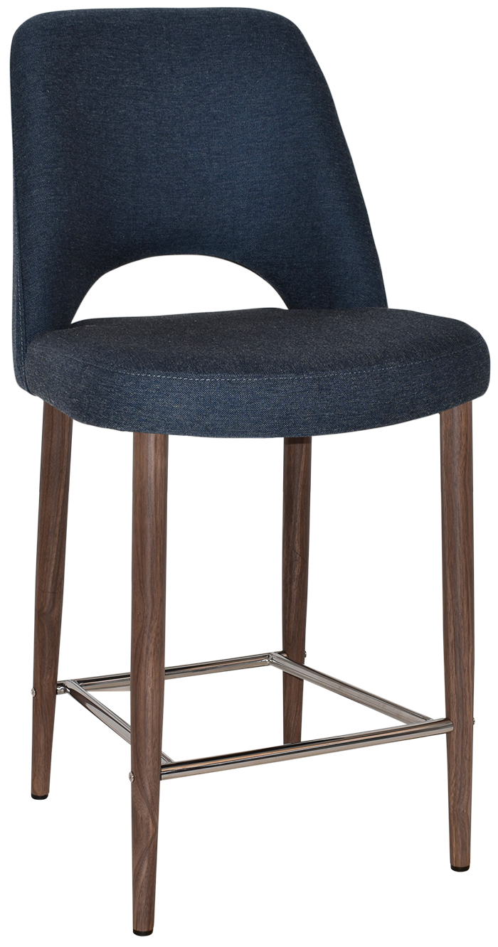 EZ STOOL ALBURY SIDE 650 METAL LIGHT WALNUT