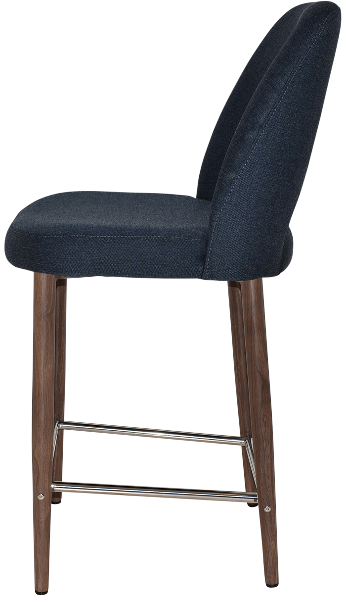 EZ STOOL ALBURY SIDE 650 METAL LIGHT WALNUT