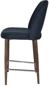 EZ STOOL ALBURY SIDE 650 METAL LIGHT WALNUT