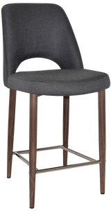 EZ STOOL ALBURY SIDE 650 METAL LIGHT WALNUT
