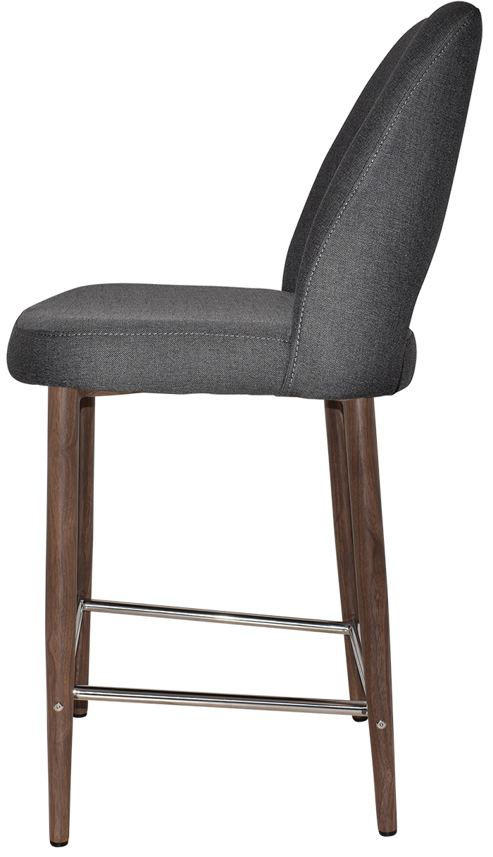 EZ STOOL ALBURY SIDE 650 METAL LIGHT WALNUT