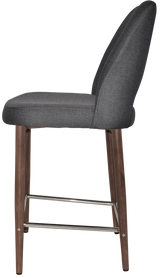 EZ STOOL ALBURY SIDE 650 METAL LIGHT WALNUT