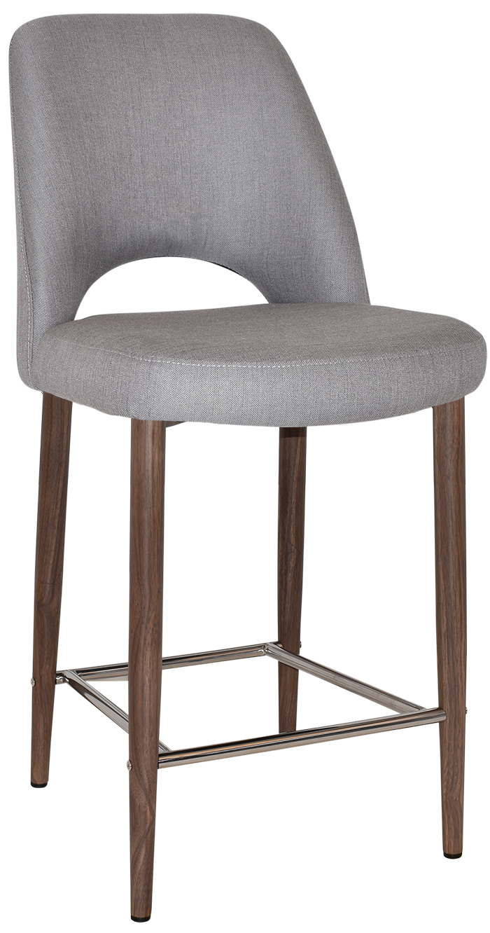 EZ STOOL ALBURY SIDE 650 METAL LIGHT WALNUT