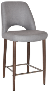 EZ STOOL ALBURY SIDE 650 METAL LIGHT WALNUT
