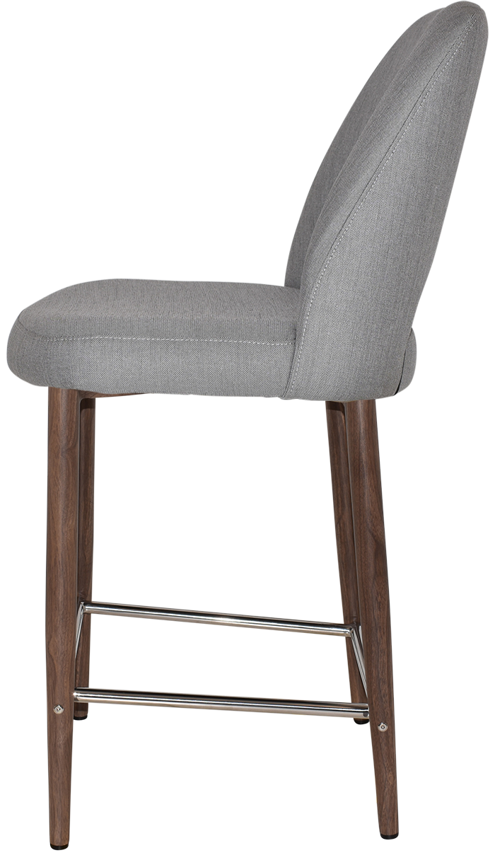 EZ STOOL ALBURY SIDE 650 METAL LIGHT WALNUT
