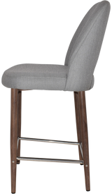 EZ STOOL ALBURY SIDE 650 METAL LIGHT WALNUT