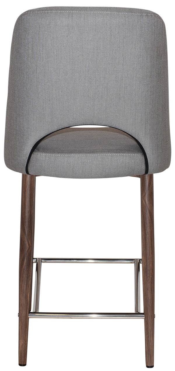 EZ STOOL ALBURY SIDE 650 METAL LIGHT WALNUT