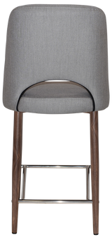 EZ STOOL ALBURY SIDE 650 METAL LIGHT WALNUT