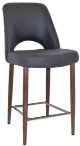 EZ STOOL ALBURY SIDE 650 METAL LIGHT WALNUT