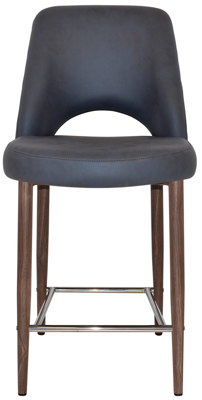 EZ STOOL ALBURY SIDE 650 METAL LIGHT WALNUT