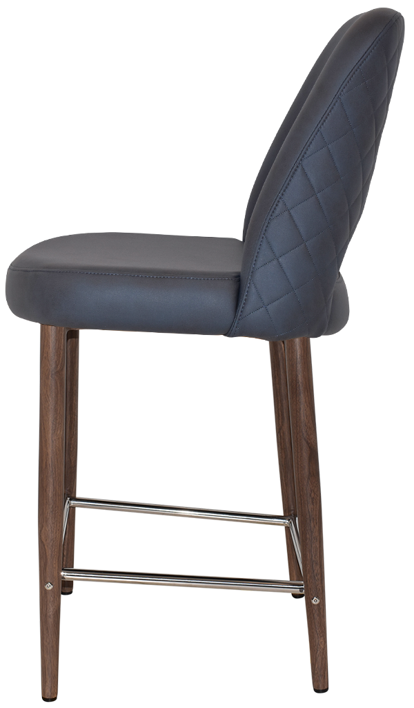 EZ STOOL ALBURY SIDE 650 METAL LIGHT WALNUT