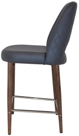 EZ STOOL ALBURY SIDE 650 METAL LIGHT WALNUT