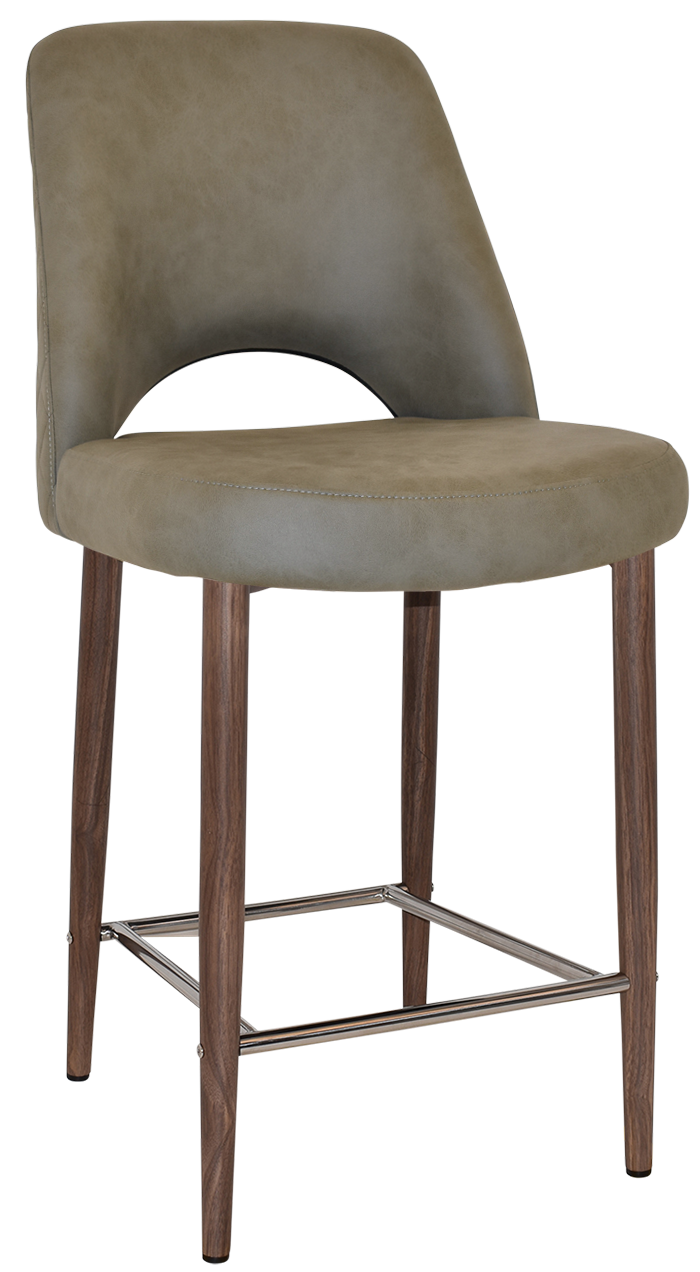EZ STOOL ALBURY SIDE 650 METAL LIGHT WALNUT