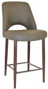 EZ STOOL ALBURY SIDE 650 METAL LIGHT WALNUT