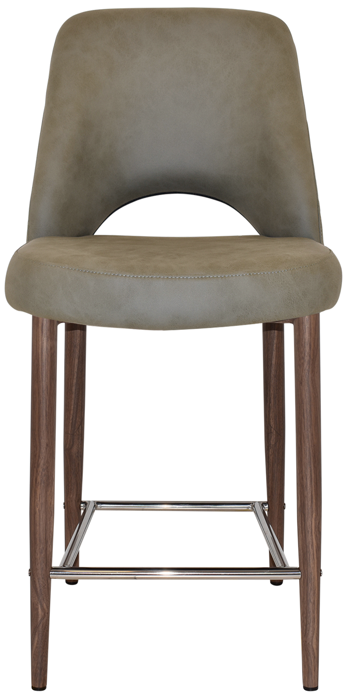 EZ STOOL ALBURY SIDE 650 METAL LIGHT WALNUT