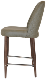 EZ STOOL ALBURY SIDE 650 METAL LIGHT WALNUT