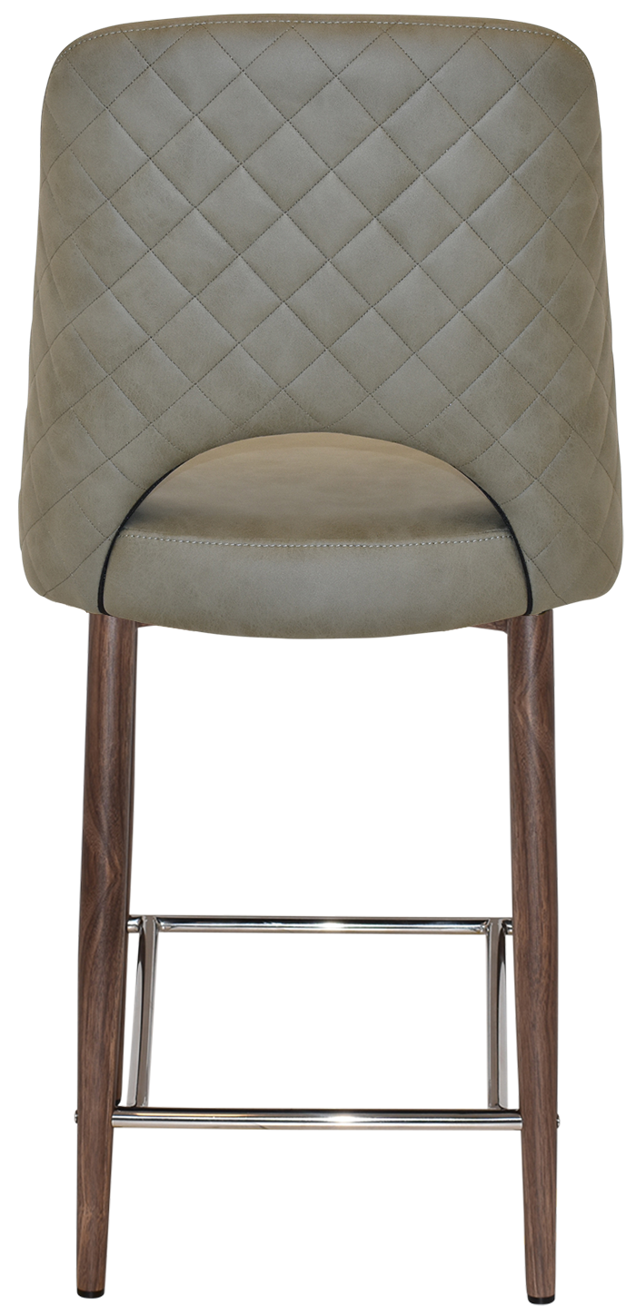 EZ STOOL ALBURY SIDE 650 METAL LIGHT WALNUT