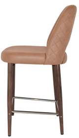 EZ STOOL ALBURY SIDE 650 METAL LIGHT WALNUT