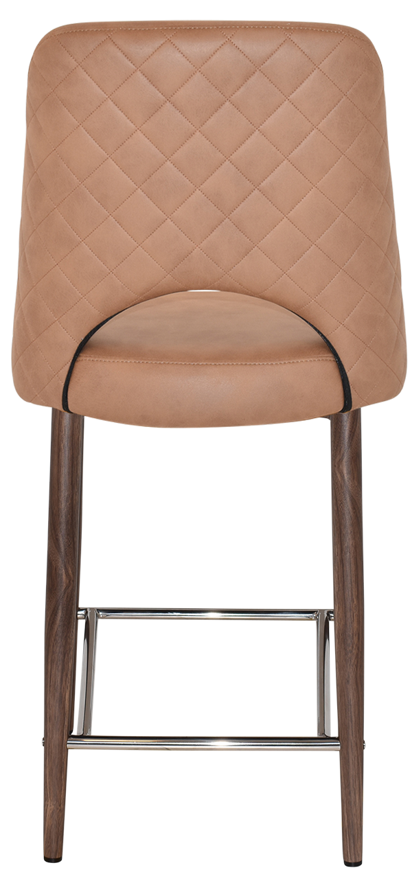EZ STOOL ALBURY SIDE 650 METAL LIGHT WALNUT