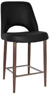EZ STOOL ALBURY SIDE 650 METAL LIGHT WALNUT