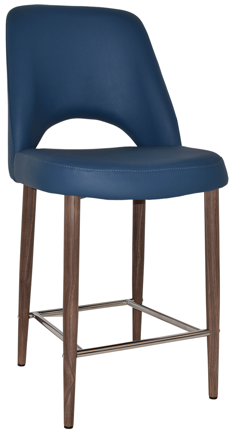EZ STOOL ALBURY SIDE 650 METAL LIGHT WALNUT