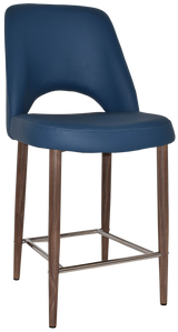 EZ STOOL ALBURY SIDE 650 METAL LIGHT WALNUT