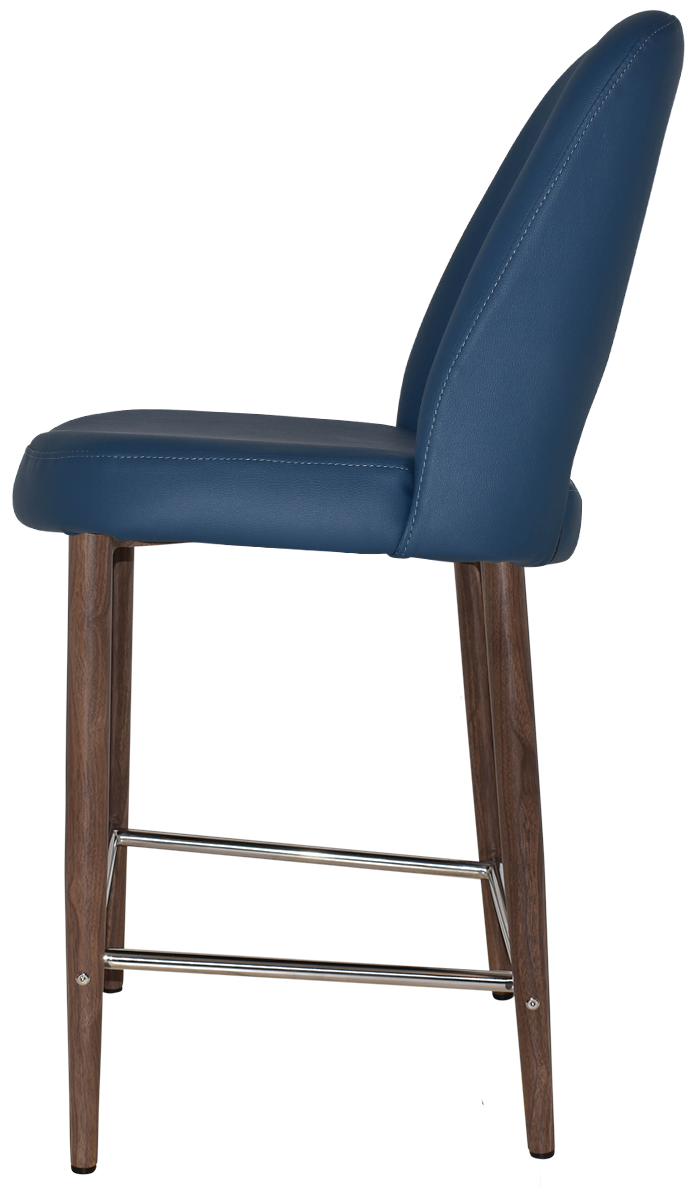 EZ STOOL ALBURY SIDE 650 METAL LIGHT WALNUT
