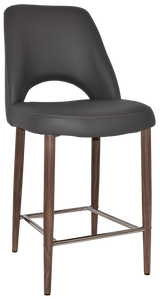 EZ STOOL ALBURY SIDE 650 METAL LIGHT WALNUT