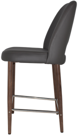 EZ STOOL ALBURY SIDE 650 METAL LIGHT WALNUT