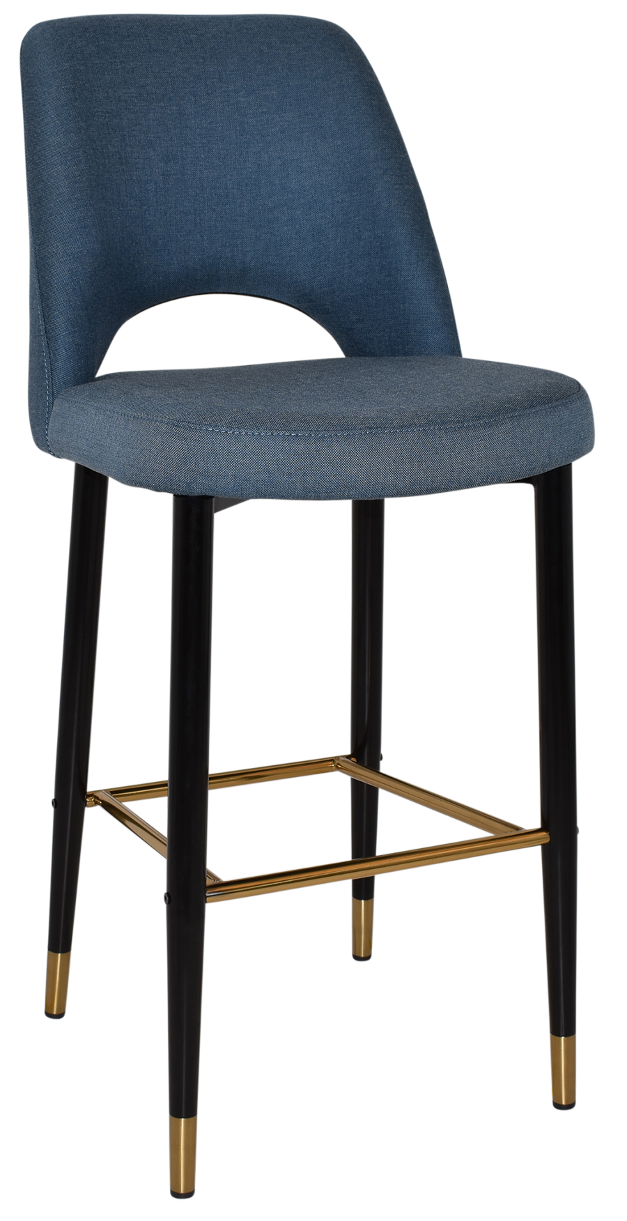 EZ STOOL ALBURY SIDE 750 METAL BLACK BRASS