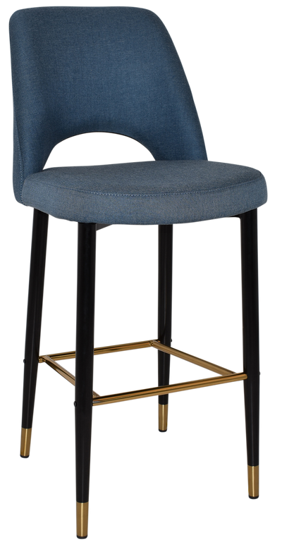 EZ STOOL ALBURY SIDE 750 METAL BLACK BRASS