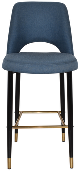 EZ STOOL ALBURY SIDE 750 METAL BLACK BRASS