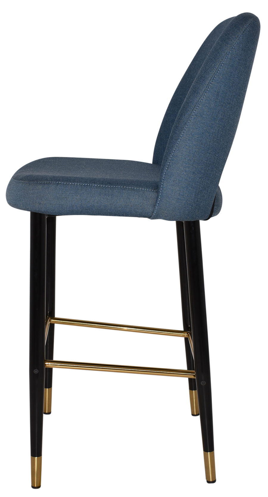 EZ STOOL ALBURY SIDE 750 METAL BLACK BRASS