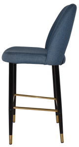 EZ STOOL ALBURY SIDE 750 METAL BLACK BRASS