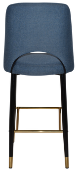 EZ STOOL ALBURY SIDE 750 METAL BLACK BRASS