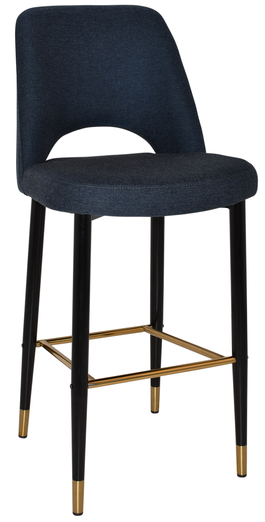 EZ STOOL ALBURY SIDE 750 METAL BLACK BRASS
