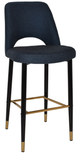 EZ STOOL ALBURY SIDE 750 METAL BLACK BRASS