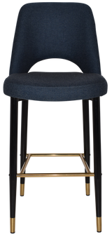 EZ STOOL ALBURY SIDE 750 METAL BLACK BRASS