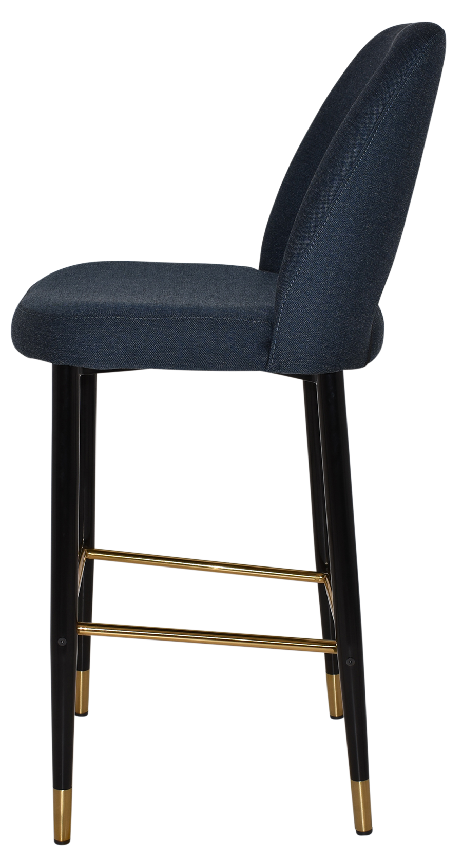 EZ STOOL ALBURY SIDE 750 METAL BLACK BRASS