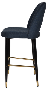 EZ STOOL ALBURY SIDE 750 METAL BLACK BRASS