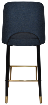 EZ STOOL ALBURY SIDE 750 METAL BLACK BRASS