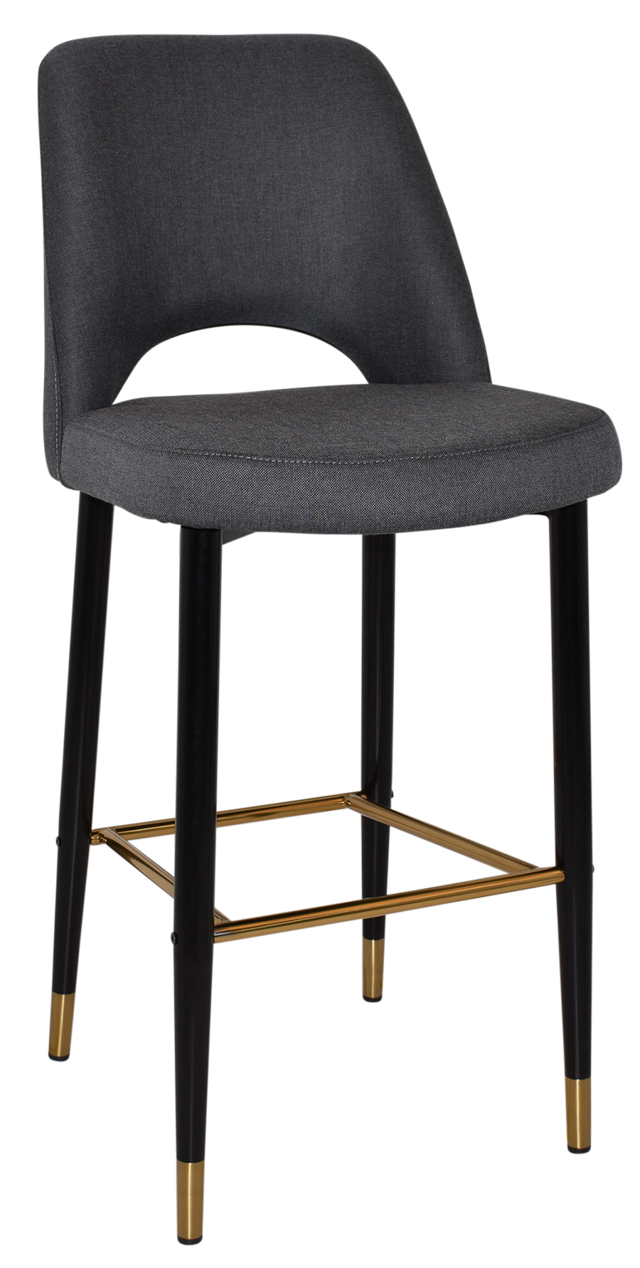 EZ STOOL ALBURY SIDE 750 METAL BLACK BRASS