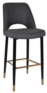 EZ STOOL ALBURY SIDE 750 METAL BLACK BRASS
