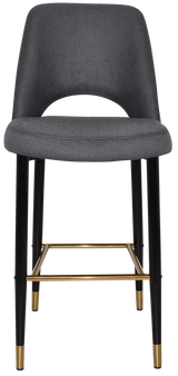EZ STOOL ALBURY SIDE 750 METAL BLACK BRASS