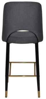 EZ STOOL ALBURY SIDE 750 METAL BLACK BRASS