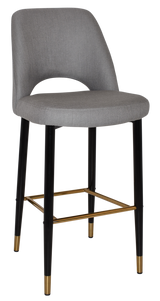 EZ STOOL ALBURY SIDE 750 METAL BLACK BRASS