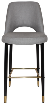 EZ STOOL ALBURY SIDE 750 METAL BLACK BRASS