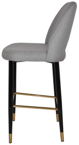 EZ STOOL ALBURY SIDE 750 METAL BLACK BRASS
