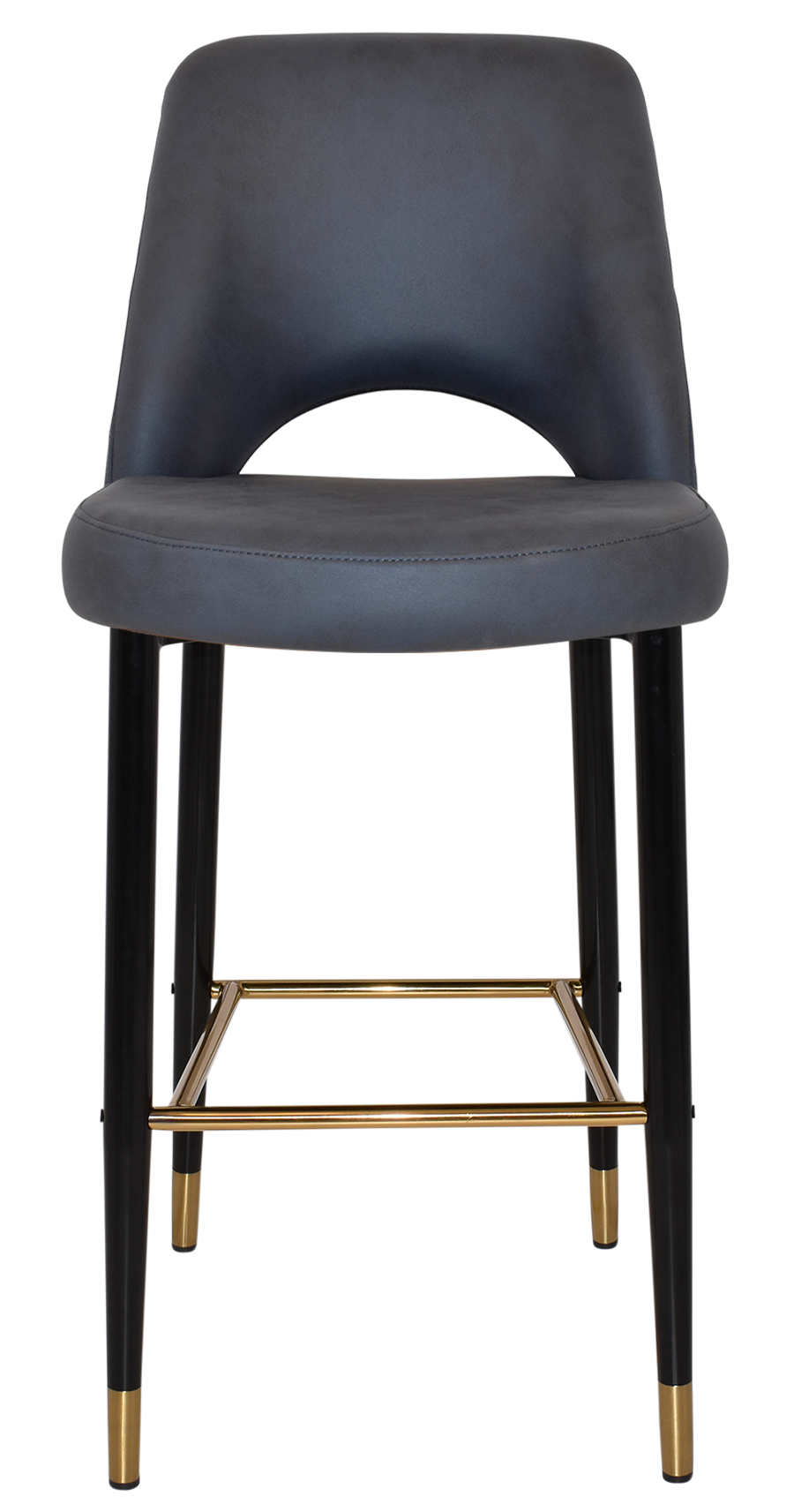 EZ STOOL ALBURY SIDE 750 METAL BLACK BRASS